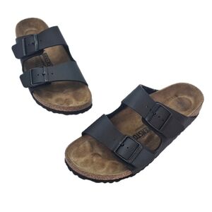 Birkenstock Arizona Black Cork Footbed Sandals Size 39 (US 8–8.5 Women)